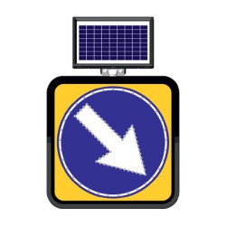 მზის ენერგიაზე მომუშავე LED საგზაო ნიშნები