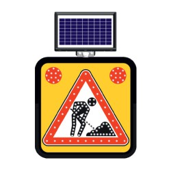 მზის ენერგიაზე მომუშავე LED საგზაო ნიშნები