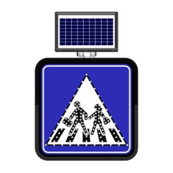 მზის ენერგიაზე მომუშავე LED საგზაო ნიშნები