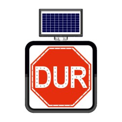 მზის ენერგიაზე მომუშავე LED საგზაო ნიშნები