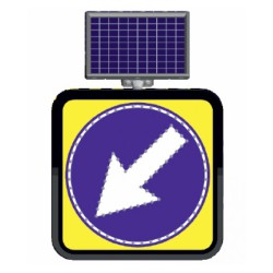 მზის ენერგიაზე მომუშავე LED საგზაო ნიშნები