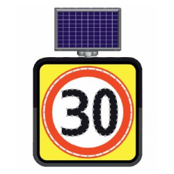 მზის ენერგიაზე მომუშავე LED საგზაო ნიშნები